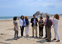 Representantes de Turespaña y la Agencia Valenciana de Turismo visitan Peñíscola para conocer el destino de las nuevas obras de mejora del Plan de Competitividad